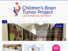 Tablet Screenshot of childrensbraintumorproject.org